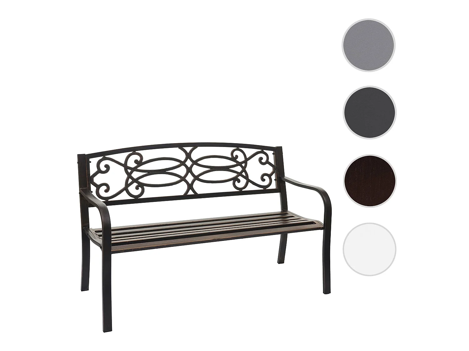 Banc de jardin MCW-F44,  bronze vintage
