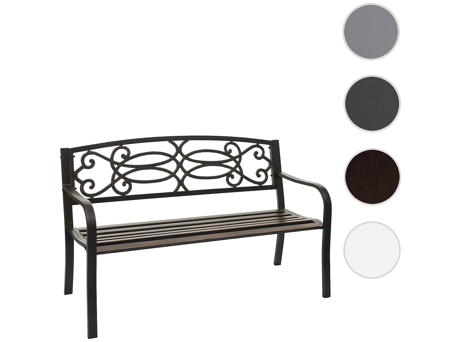 Banc de jardin MCW-F44,  bronze vintage