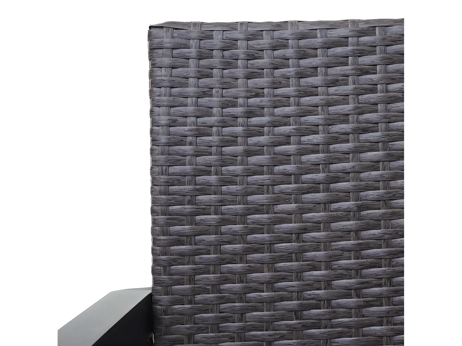 Poly-Rattan 2er Sitzbank MCW-F39, Grau-meliert, Kissen rot