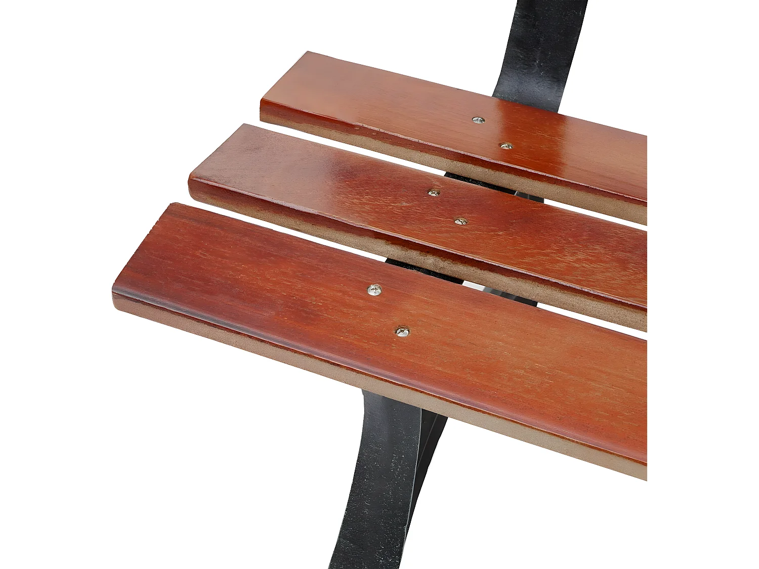 Banco de jardim MCW-F96,  2 lugares 125cm castanho