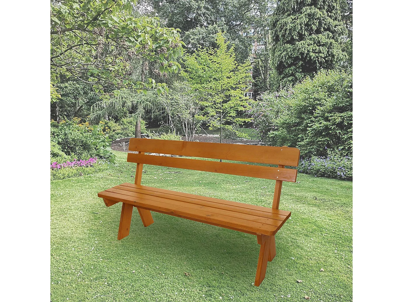 Tuinbank MCW-L66,  honingkleurig