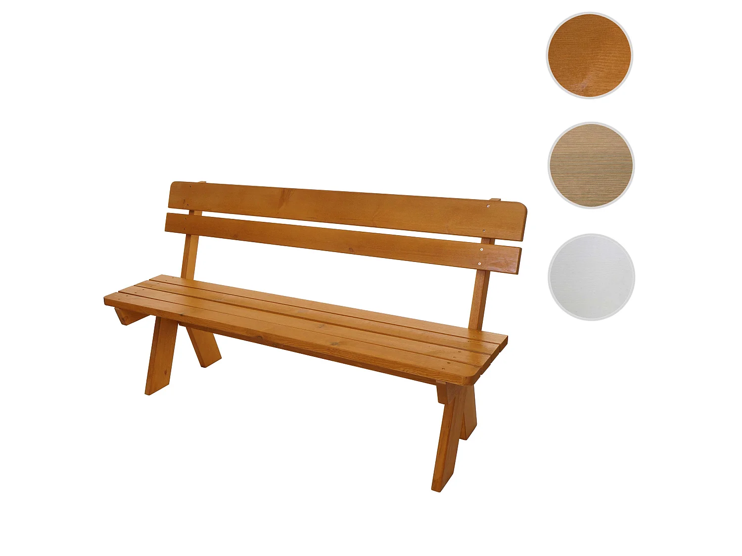 Banco de jardim MCW-L66,  cor mel