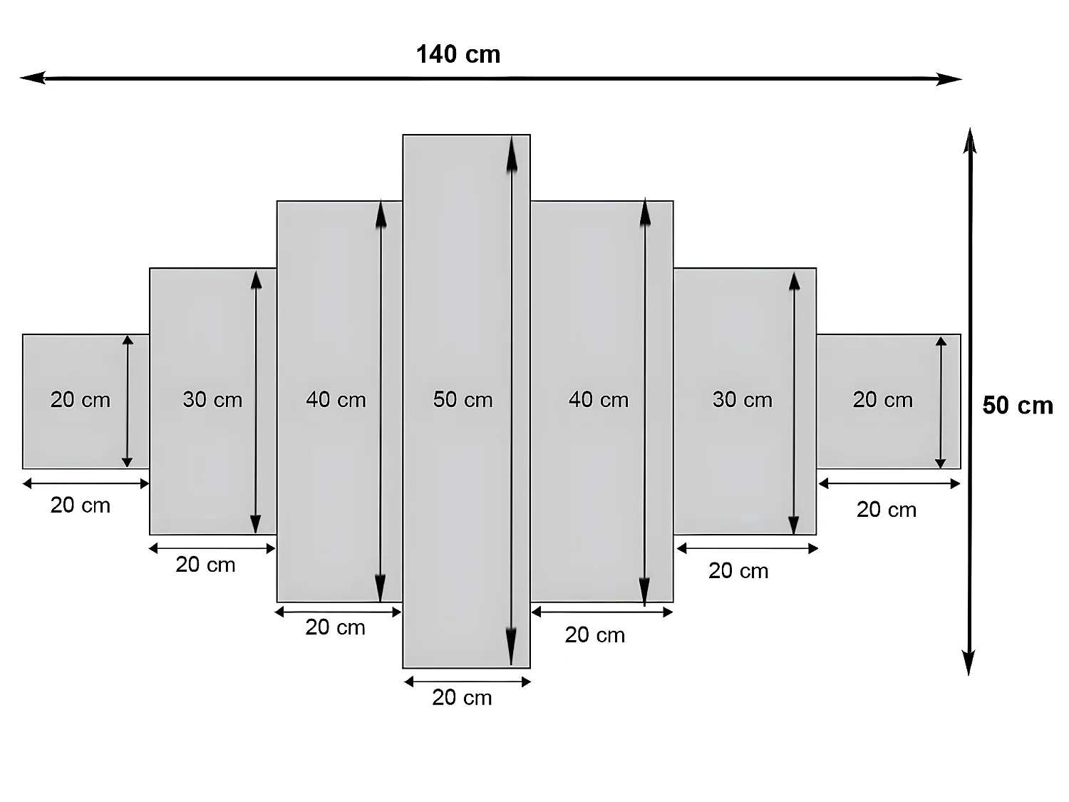 Canvasdoek H375 Pauw (7-delig),  Pauw