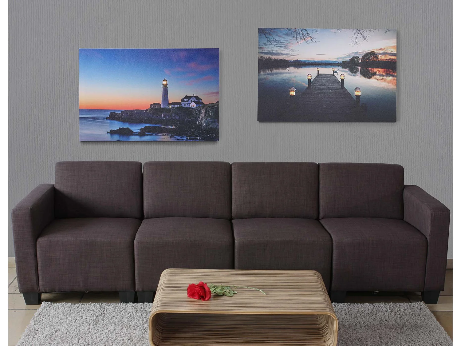 LED-Bild Lighthouse (2er Set), Lighthouse