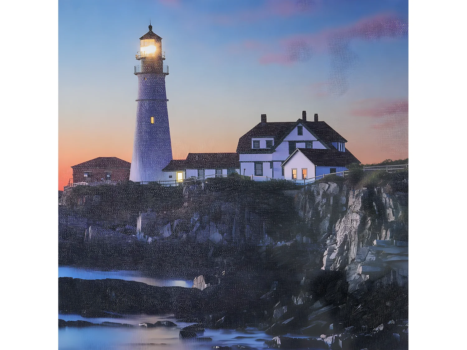 LED-Bild Lighthouse (2er Set), Lighthouse