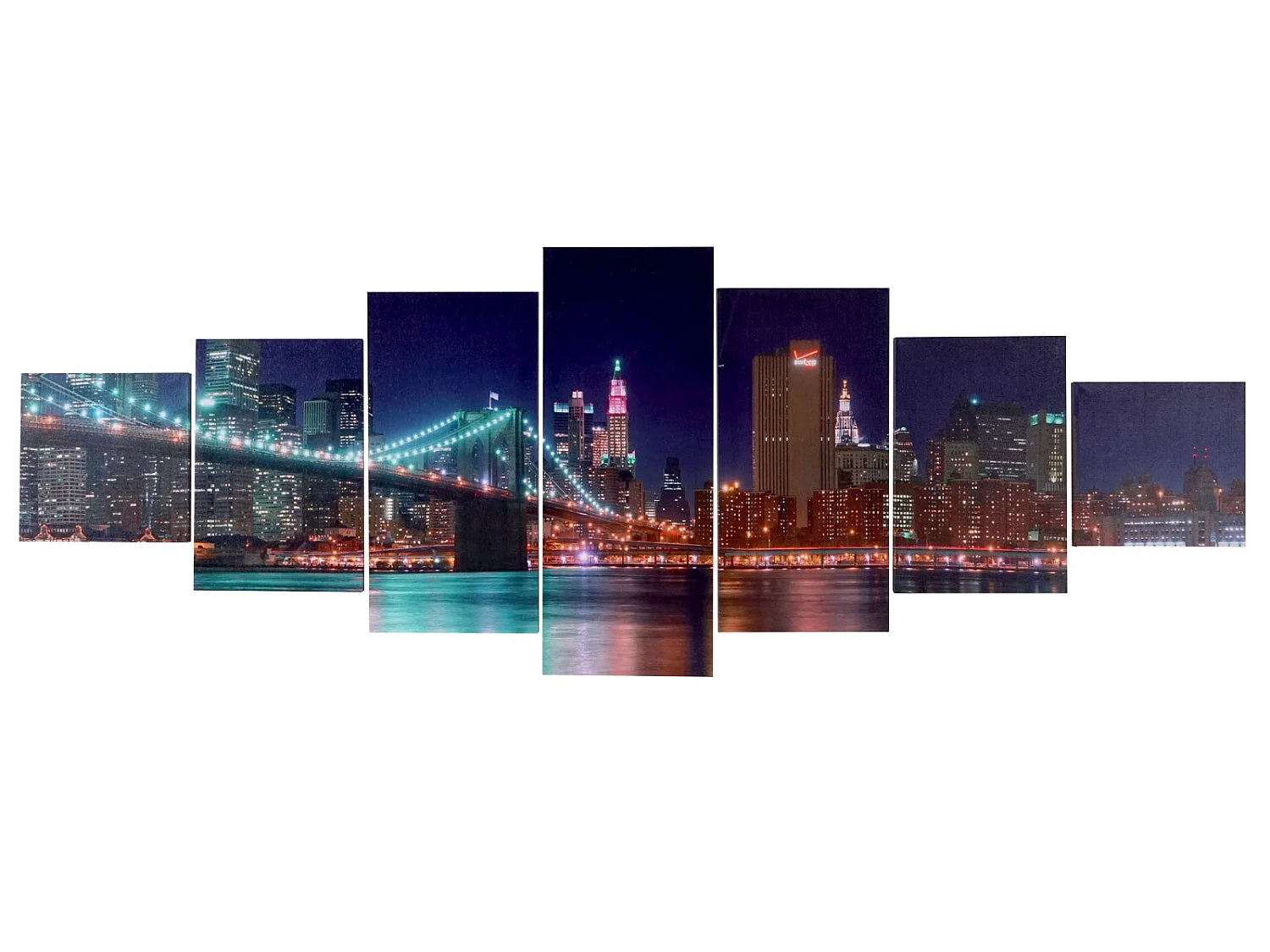 Tableau sur toile H375 Paon (7 pcs.),  New York