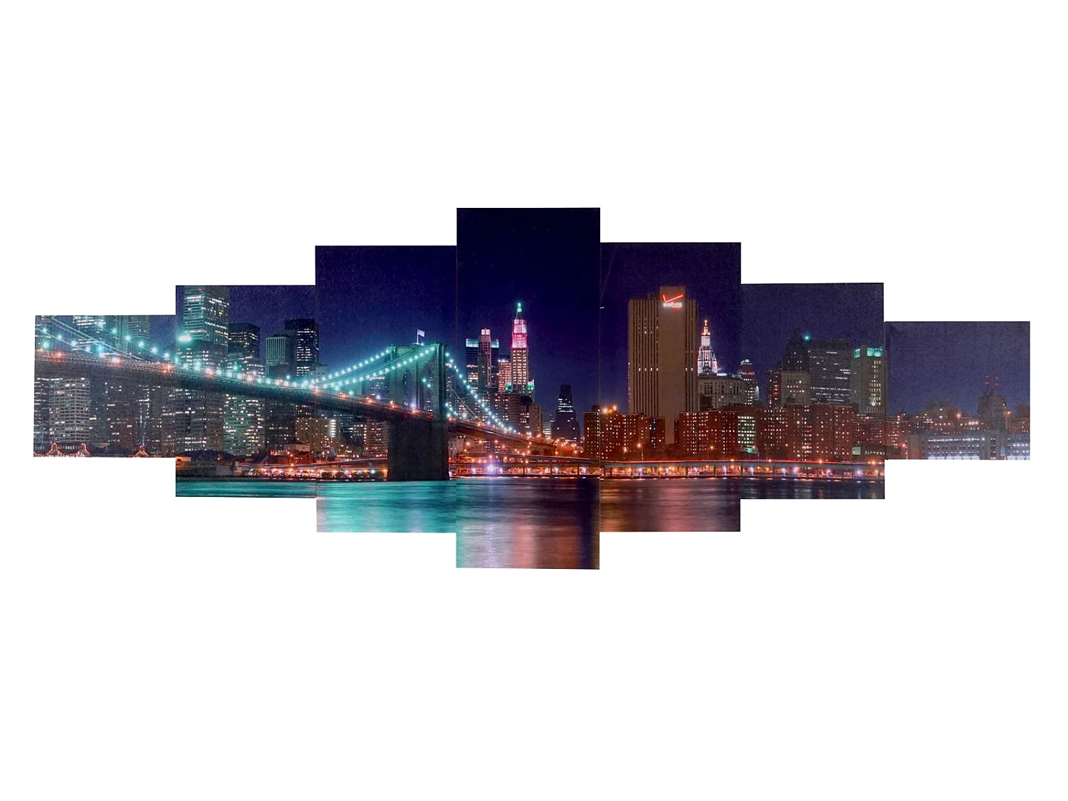 Tableau sur toile H375 Paon (7 pcs.),  New York