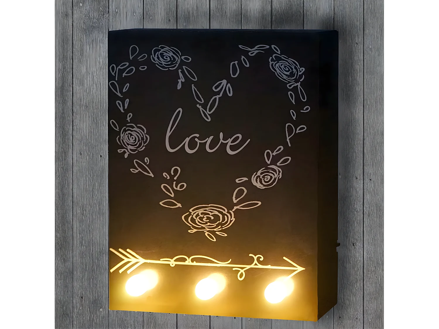 LED-Bild Leuchtbild Love