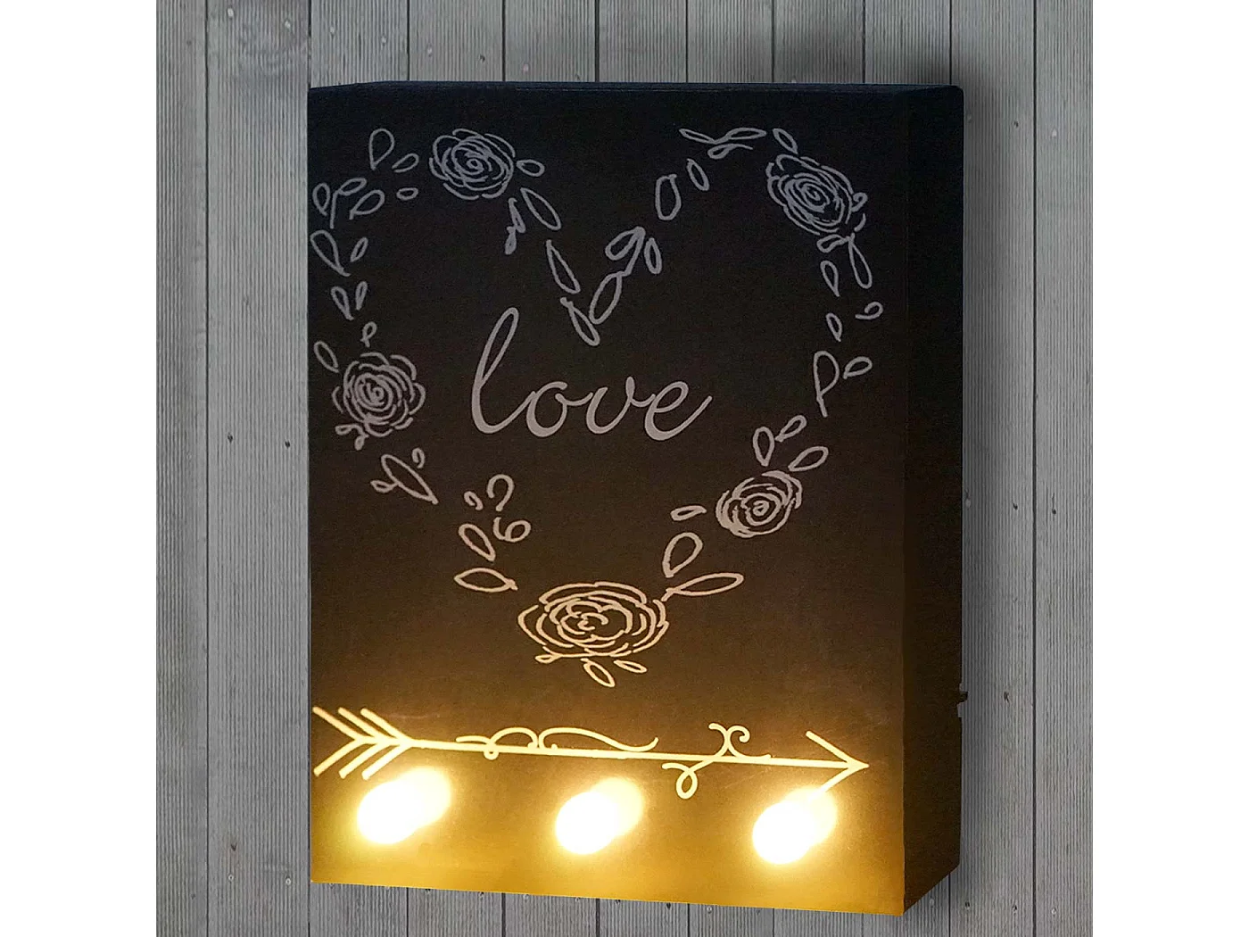LED-Bild Leuchtbild Love