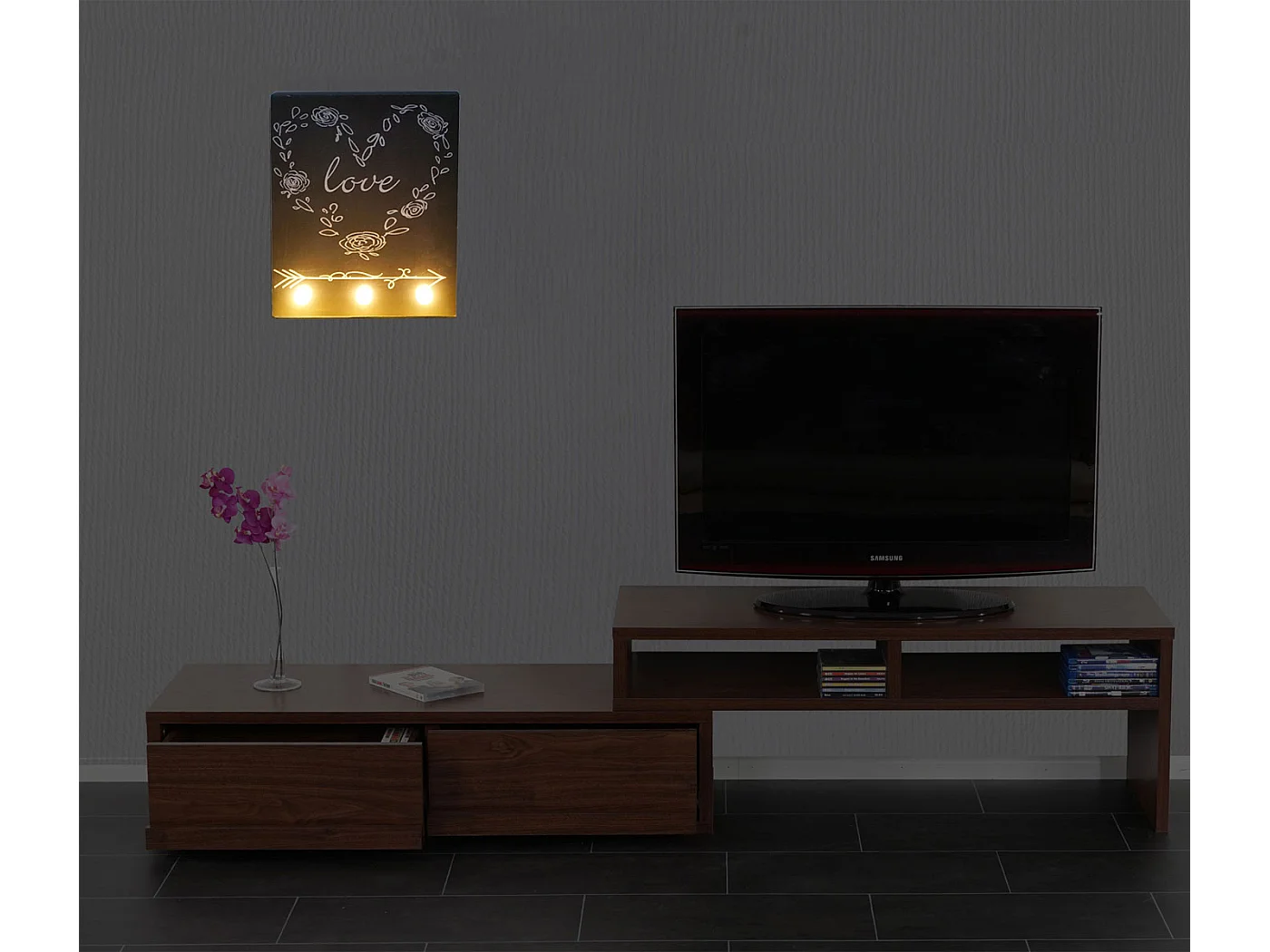 LED-Bild Leuchtbild Love
