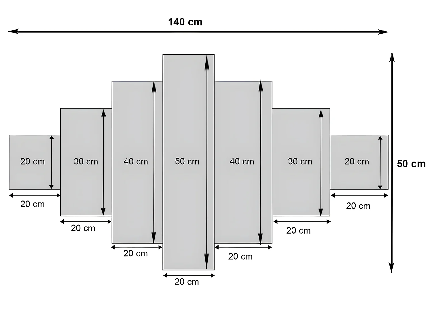 Tableau sur toile H375 Paon (7 pcs.),  fleurs