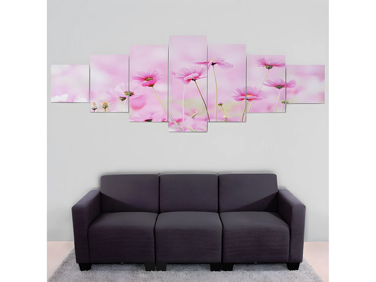 Quadro em tela H375 XL Flores (7 unid.),  Flores