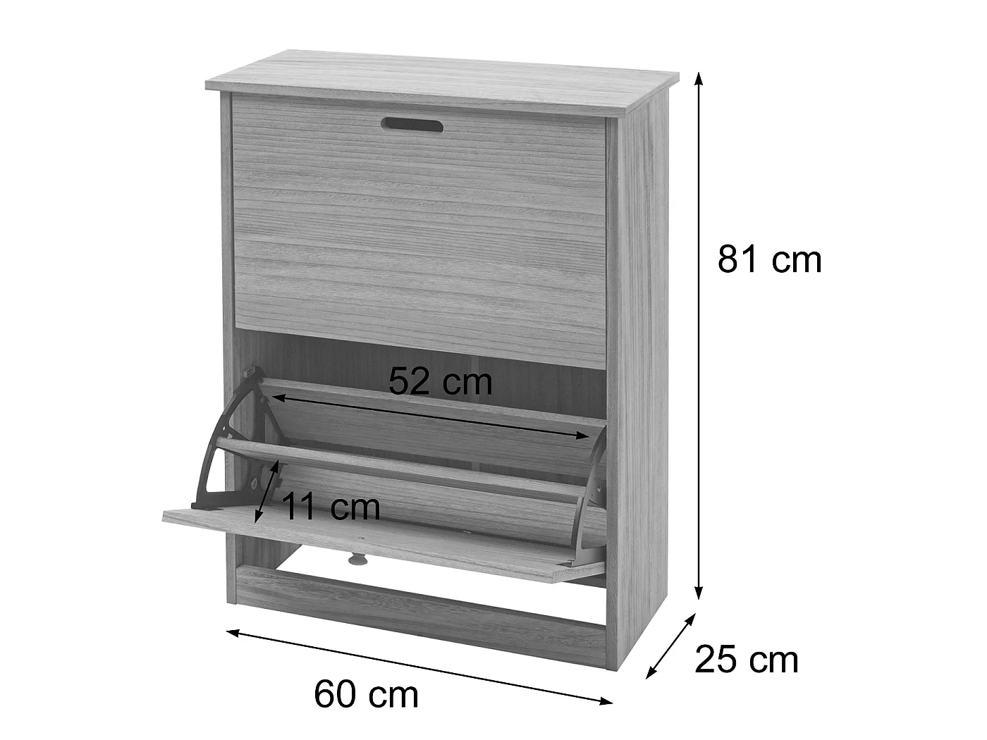 Sko-tippevogn MCW-K45,  shabby hvid