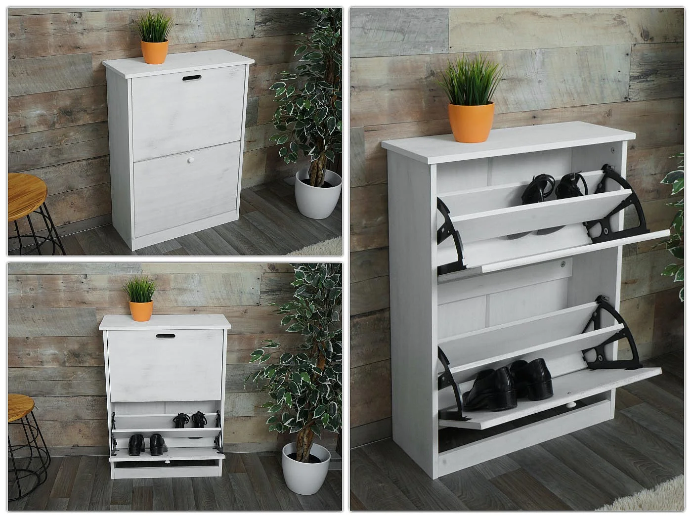 Sko-tippevogn MCW-K45,  shabby hvid