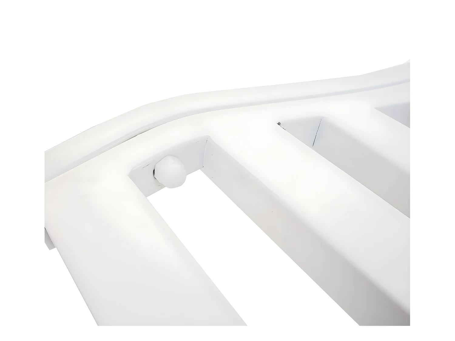 Banc de jardin MCW-F44,  blanc