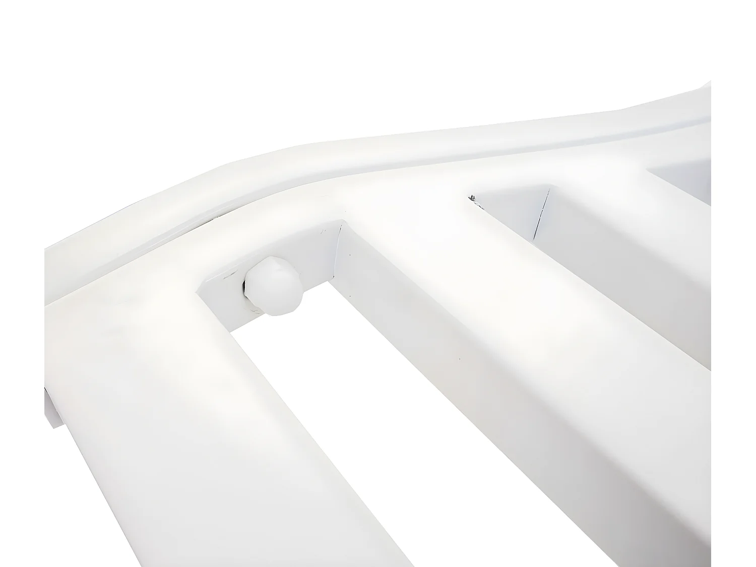 Banc de jardin MCW-F44,  blanc