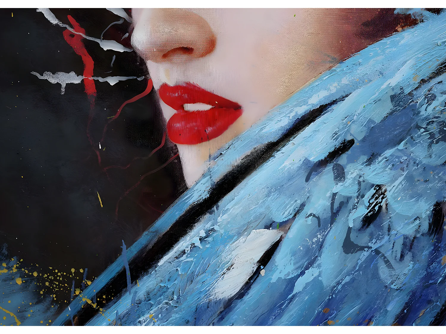 Peinture à l'huile Femme MCW-H25 peinte à la main,  180x120cm