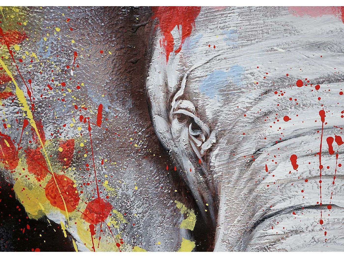 Olieverfschilderij Olifant MCW-H25,  180x120cm