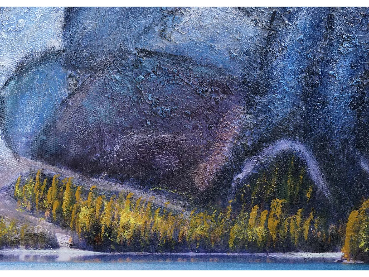 Obraz ścienny MCW-H25 XL ręcznie malowany,  80x120cm