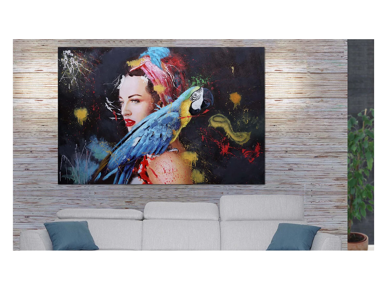 Peinture à l'huile Femme MCW-H25 peinte à la main,  180x120cm