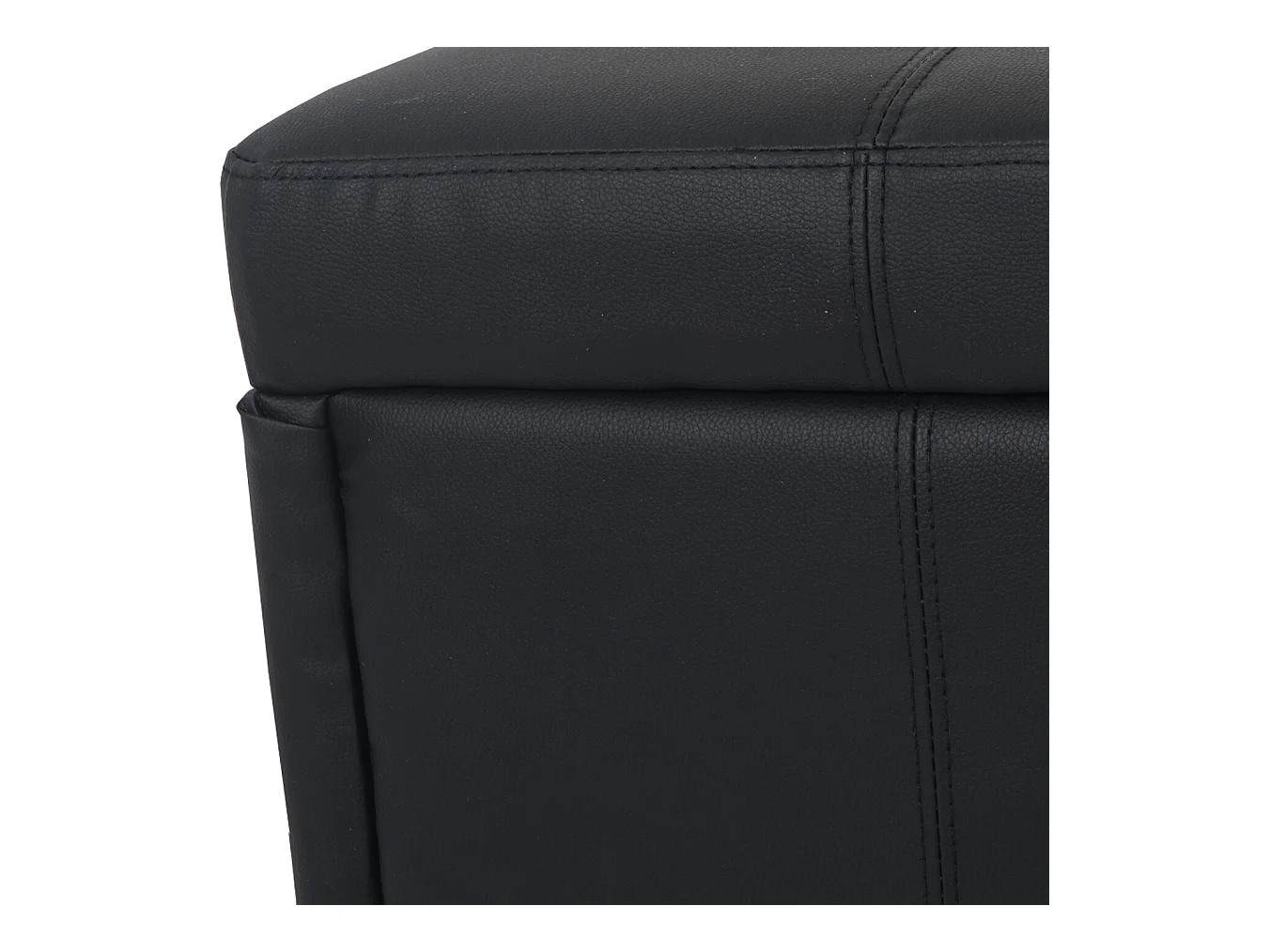 Bank met opbergruimte Arezzo XXL,  zwart mat