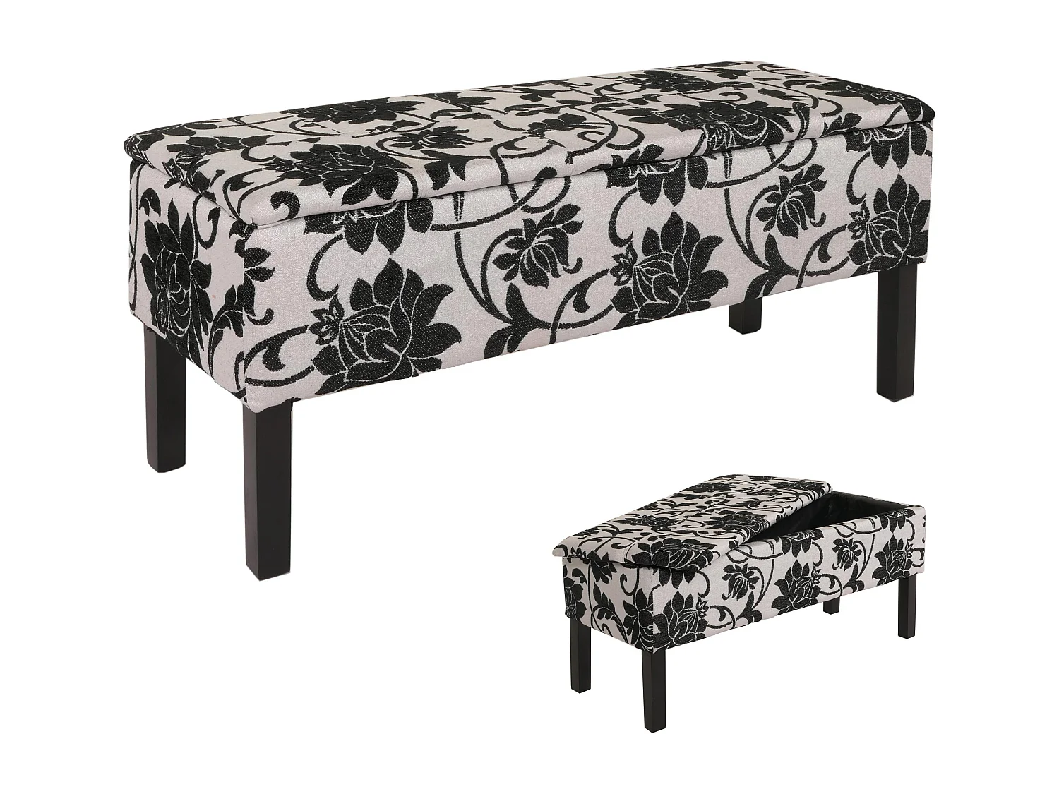 Bench Renens Jacquard czarny,  żakard czarny