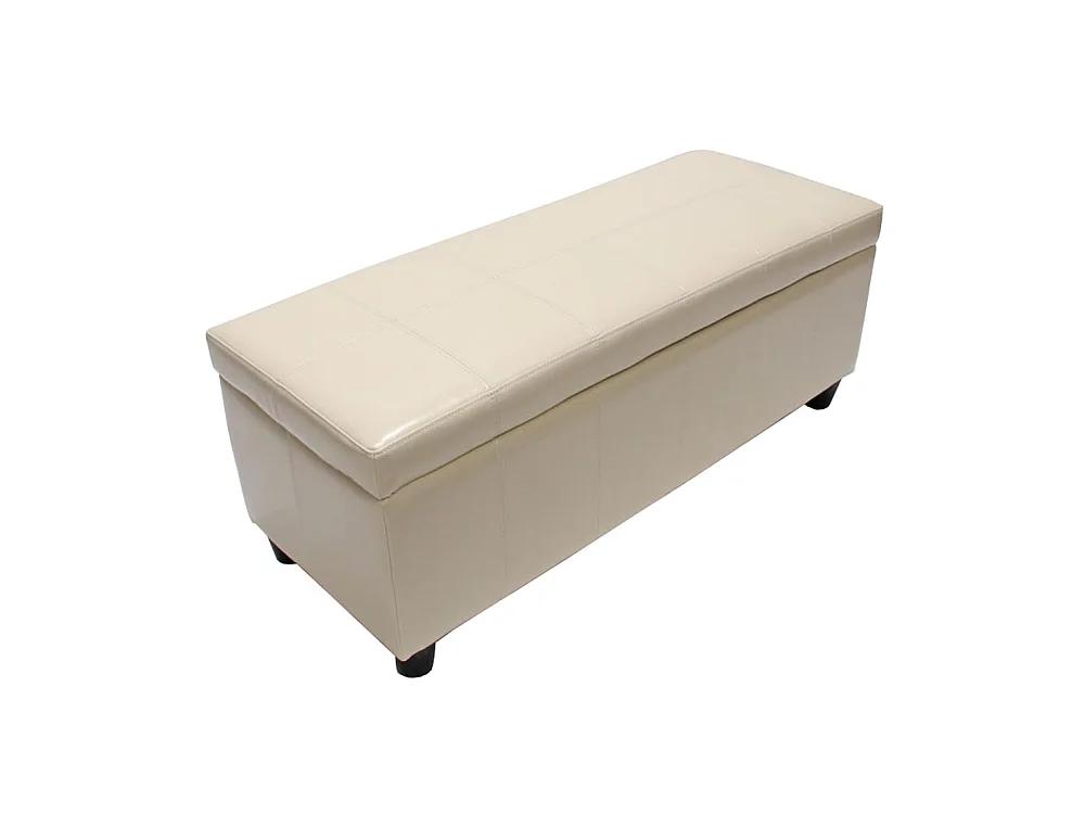 Banc avec rangement Arezzo,  crème
