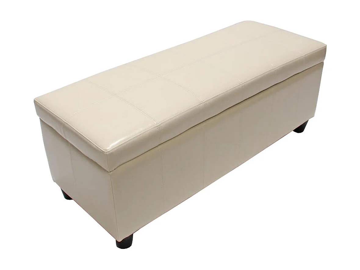 Banc avec rangement Arezzo,  crème