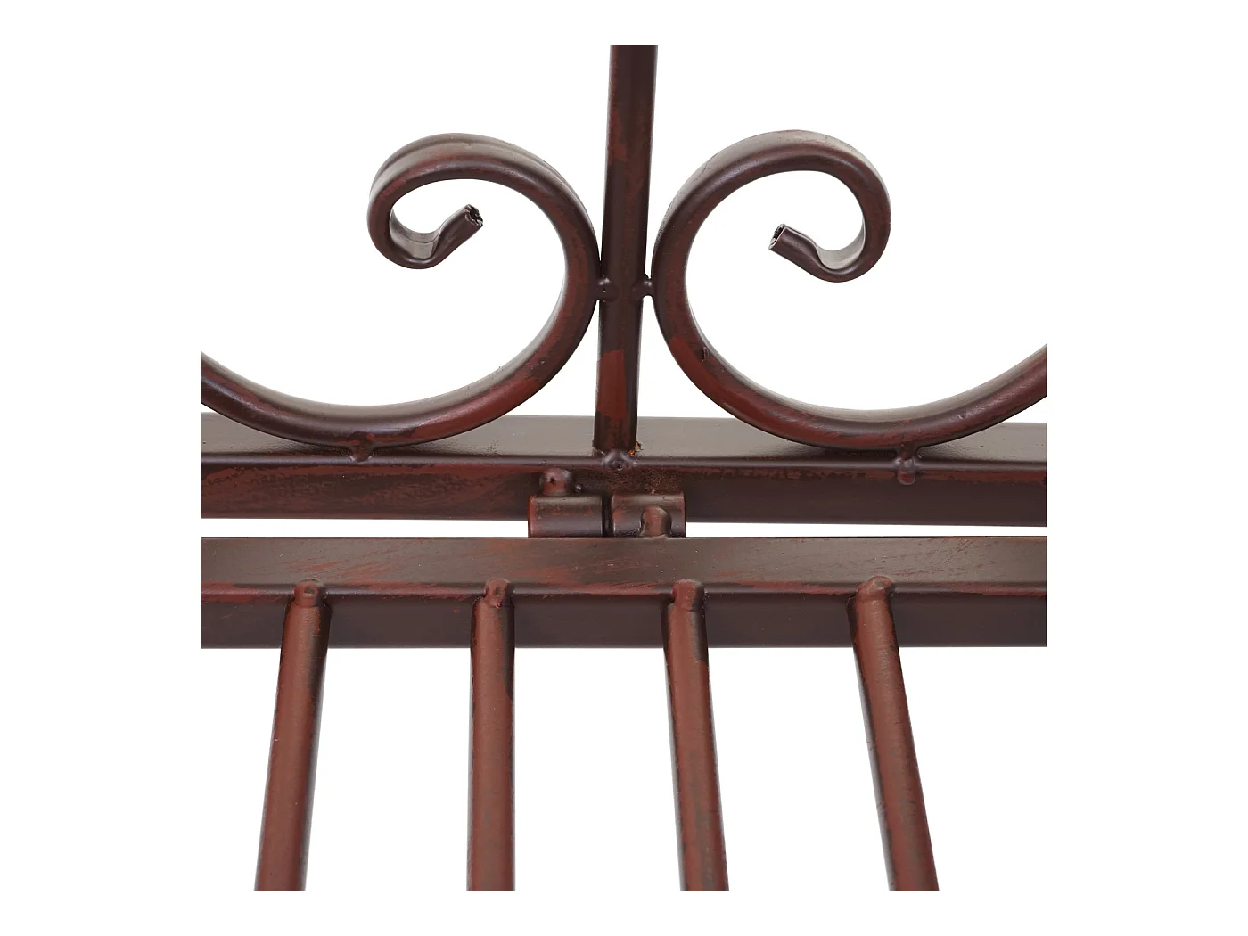 Ławka ogrodowa MCW-H78 2-osobowa o wyglądzie rdzy,  bez poduszki siedziska