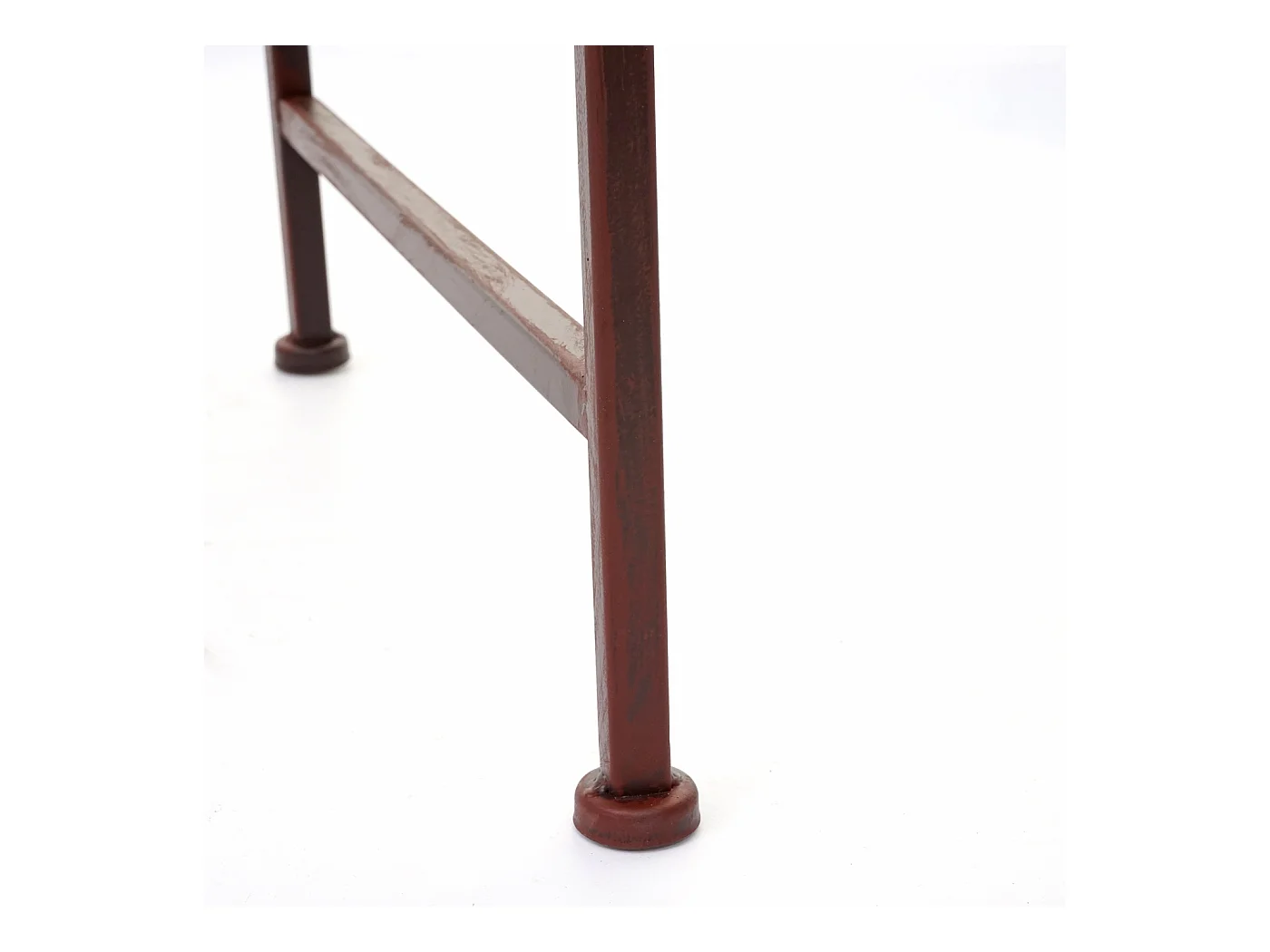 Ławka ogrodowa MCW-H78 2-osobowa o wyglądzie rdzy,  bez poduszki siedziska