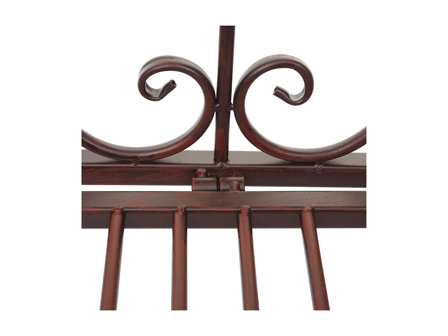 Banc de jardin MCW-H78 aspect rouille 2 places,  sans coussin d'assise