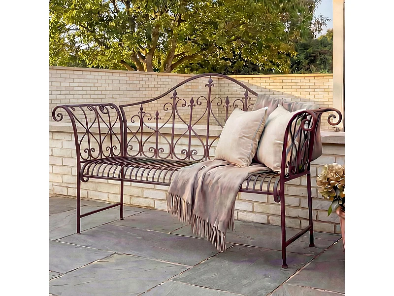 Tuinbank MCW-H78 roestlook 2-zits,  zonder zitkussens