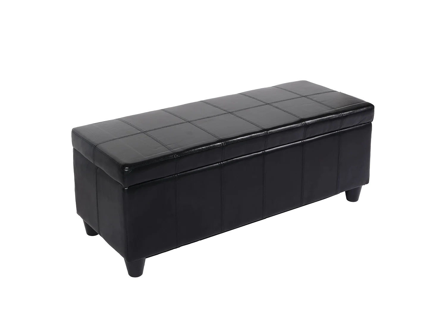 Ławka z  schowkiem Arezzo,  czarna