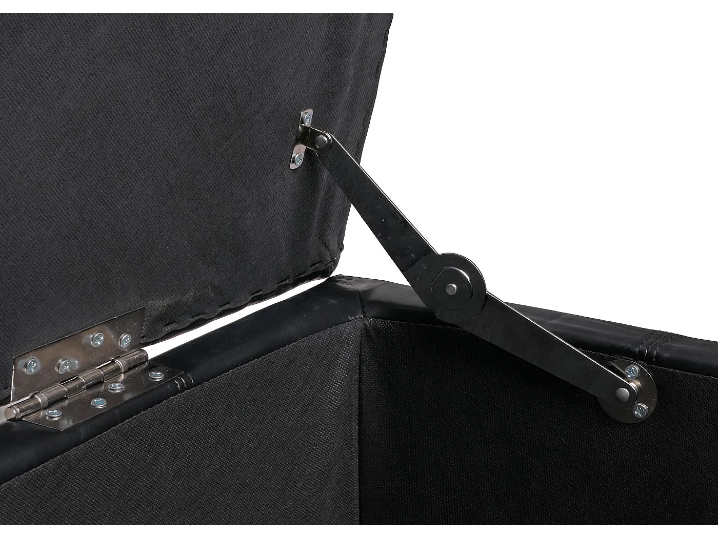 Ławka z  schowkiem Arezzo,  czarna