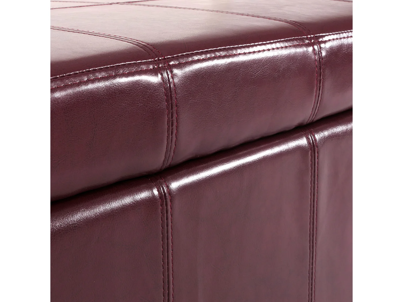 Banc avec rangement Arezzo,  rouge