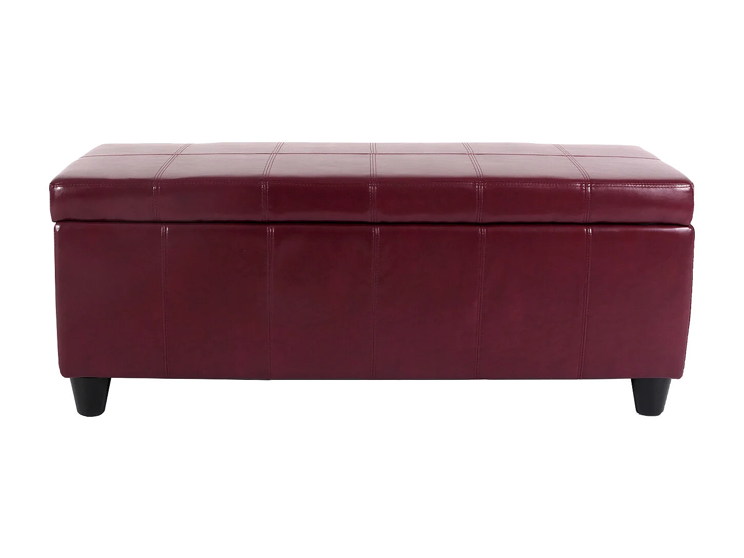 Banc avec rangement Arezzo,  rouge