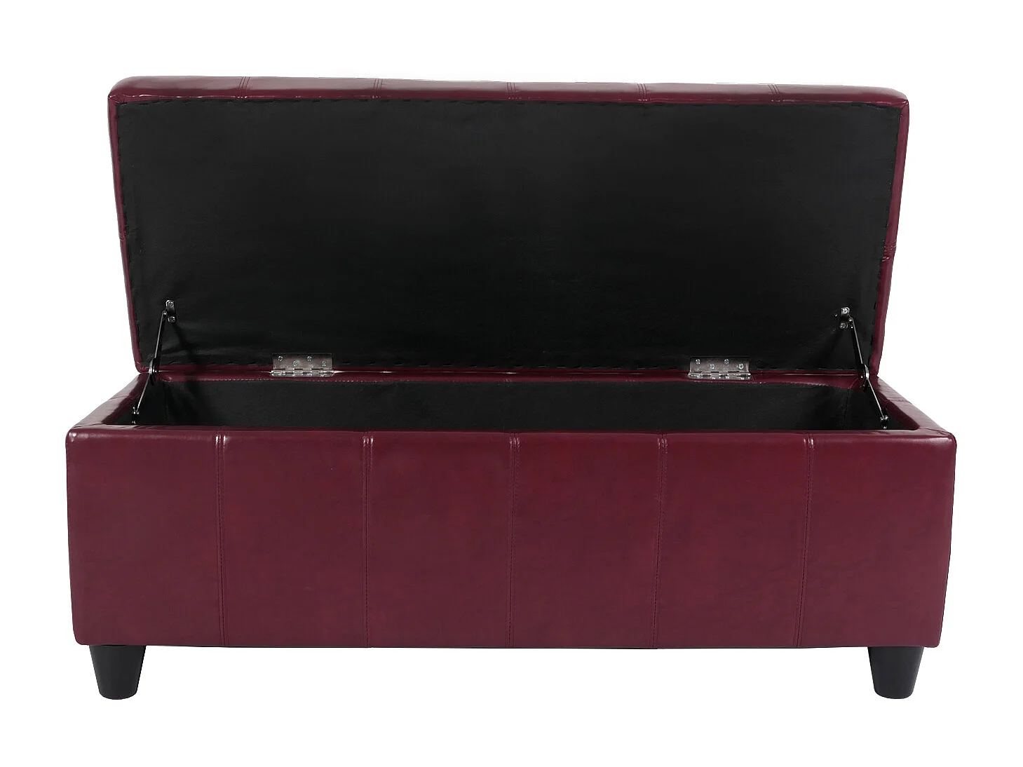 Banc avec rangement Arezzo,  rouge