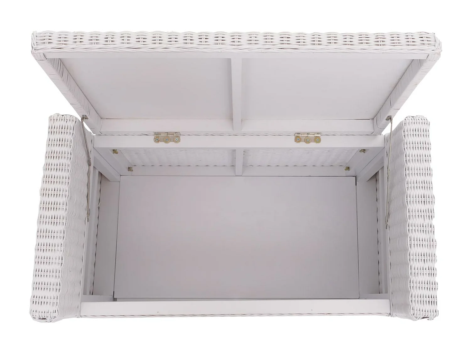 Banc Genua Rattan Compartiment de rangement,  blanc