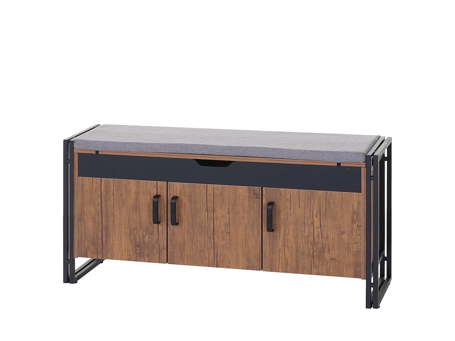 Banc MCW-A27, Banquette MCW-A27, 53x110x30cm, aspect chêne