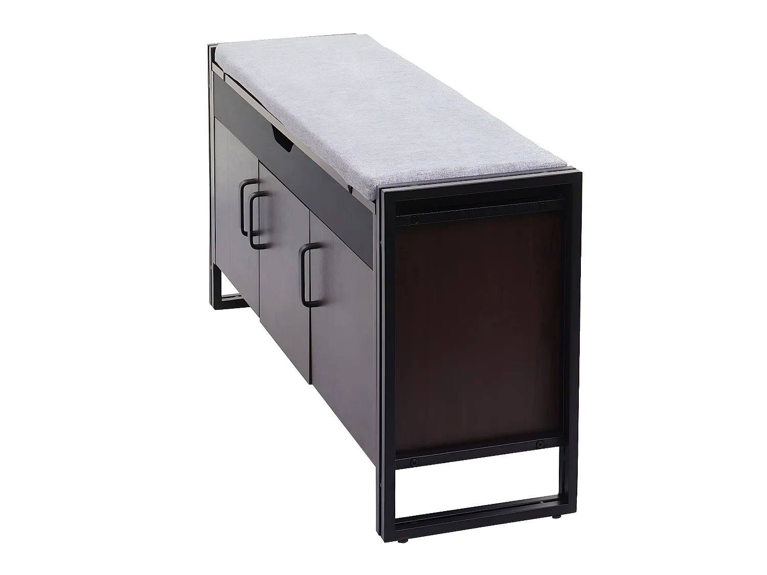 Banco corrido MCW-A27,  castanho escuro