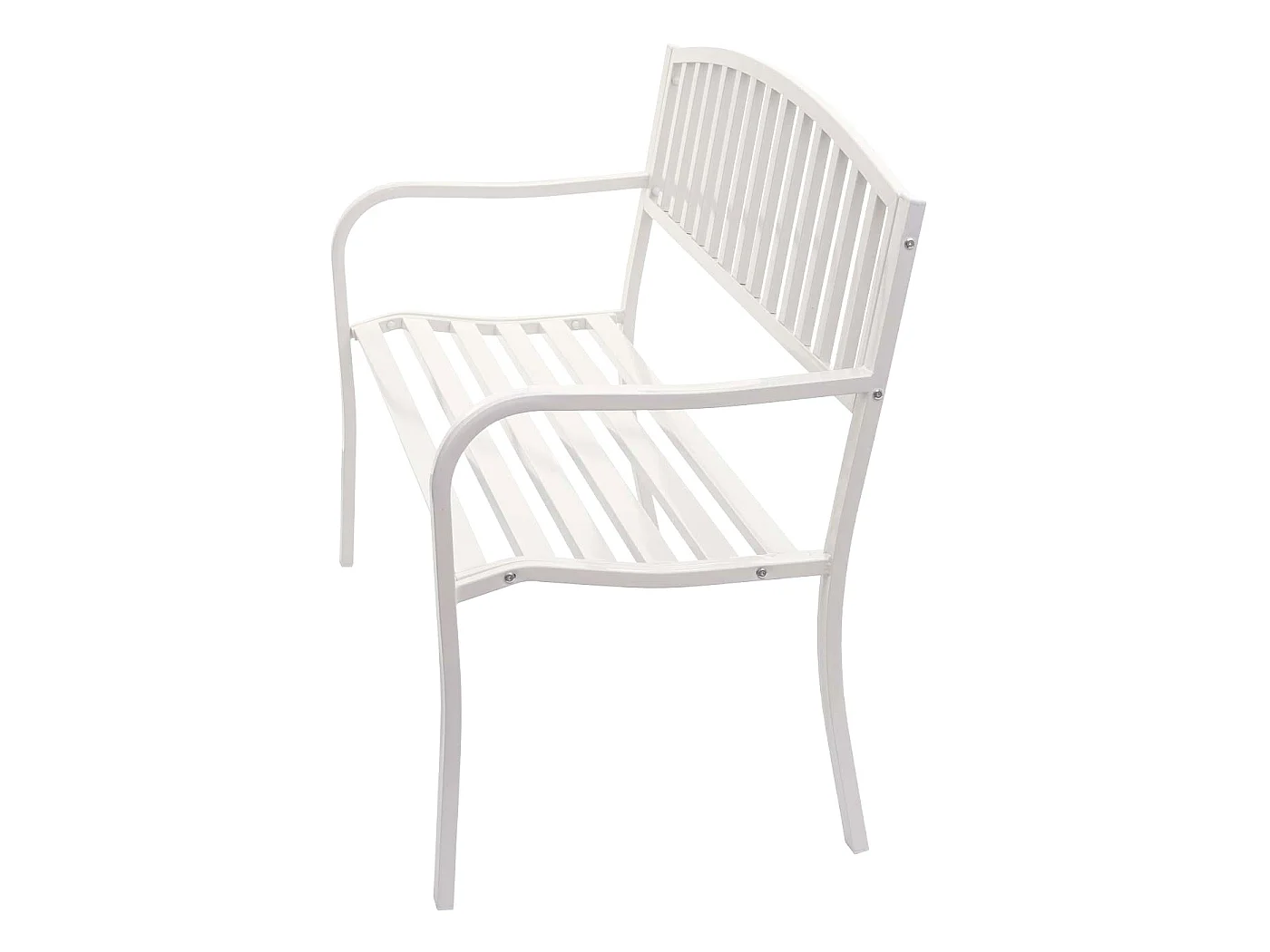 Ławka ogrodowa MCW-F43,  biały