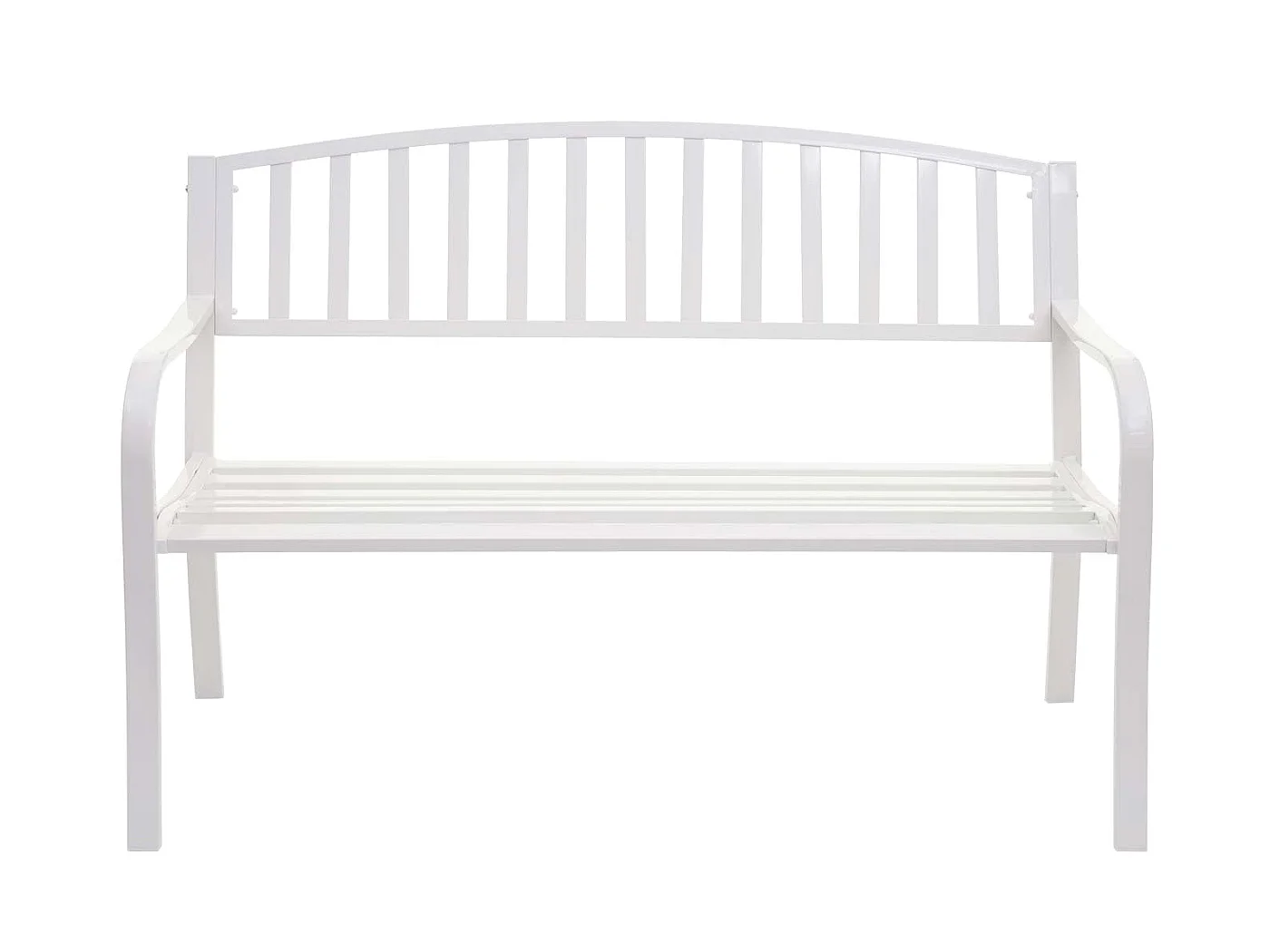 Ławka ogrodowa MCW-F43,  biała