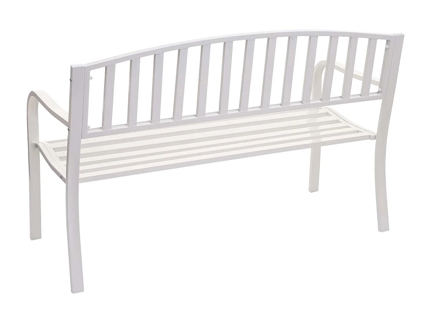 Ławka ogrodowa MCW-F43,  biała