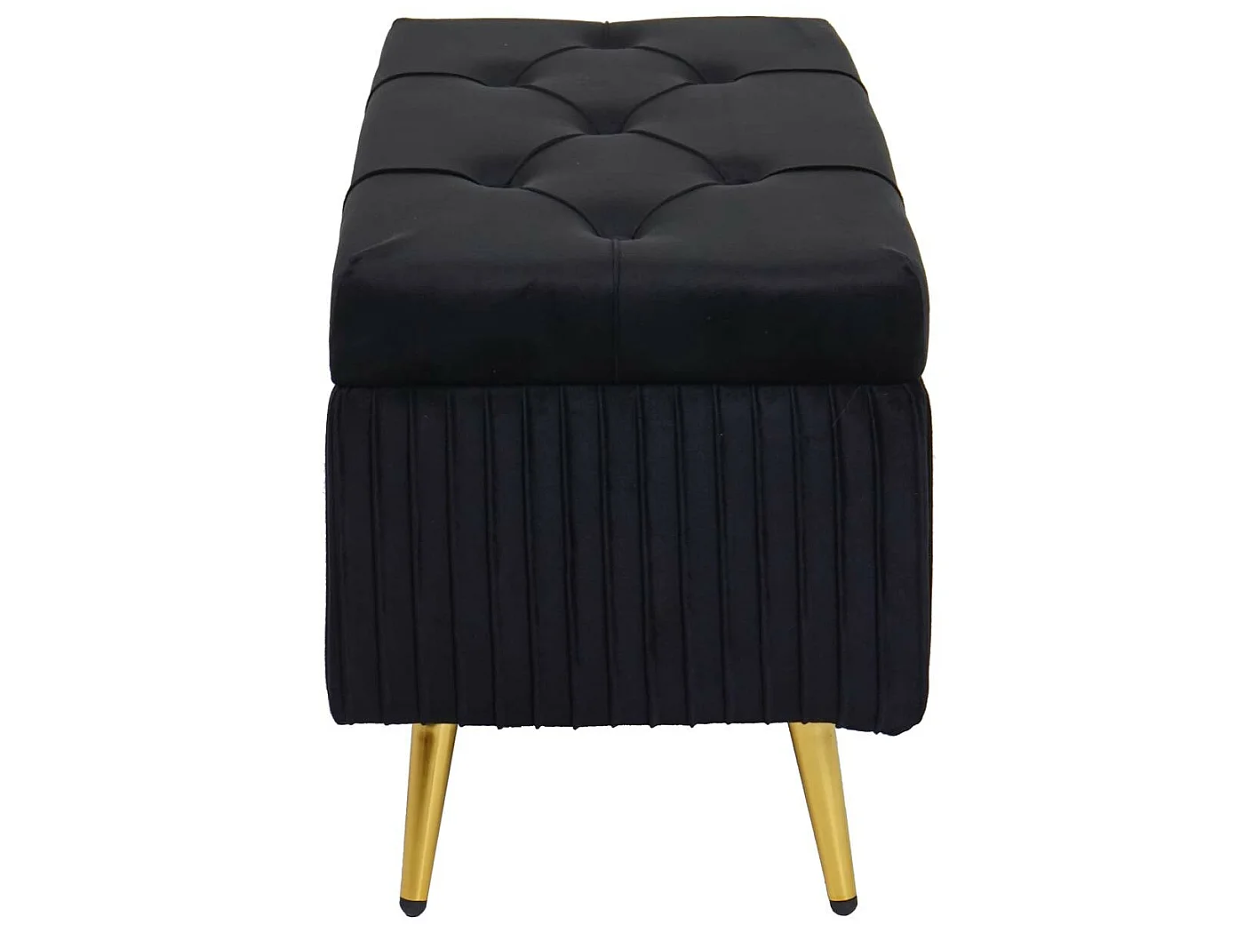 Banc avec espace de rangement MCW-K50,  noir