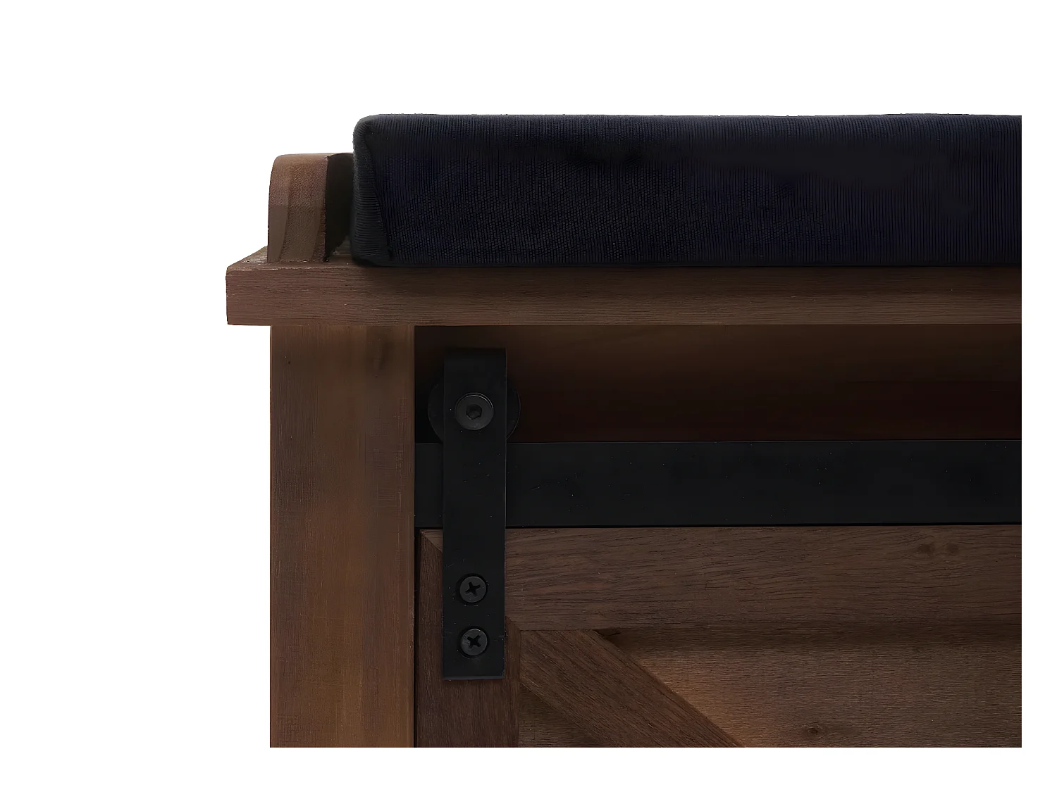 Bank met opbergvakken MCW-H53,  bruin