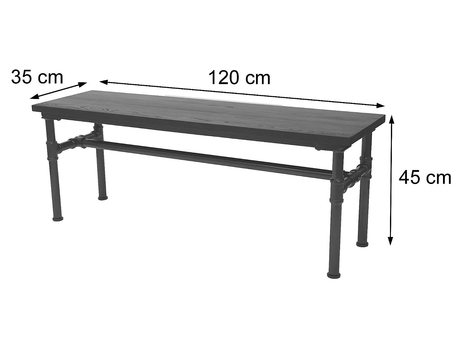 Banco corrido MCW-H10b
