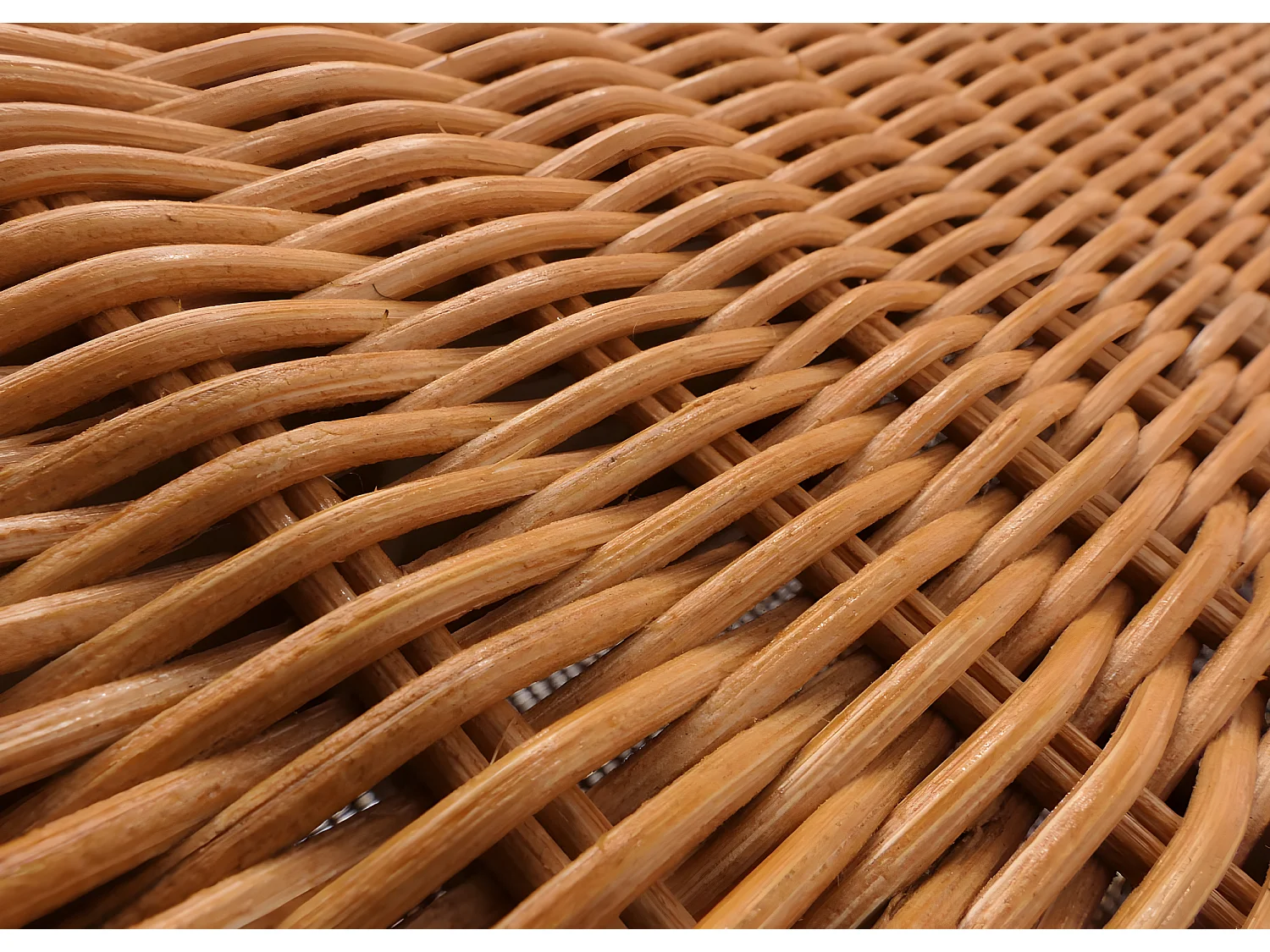 Sitzbank Genua Rattan Staufach, Honigfarben