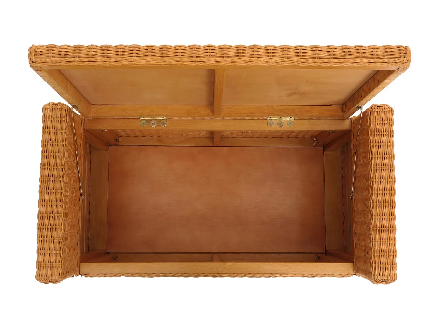 Banc Genua Rattan Compartiment de rangement,  couleur miel