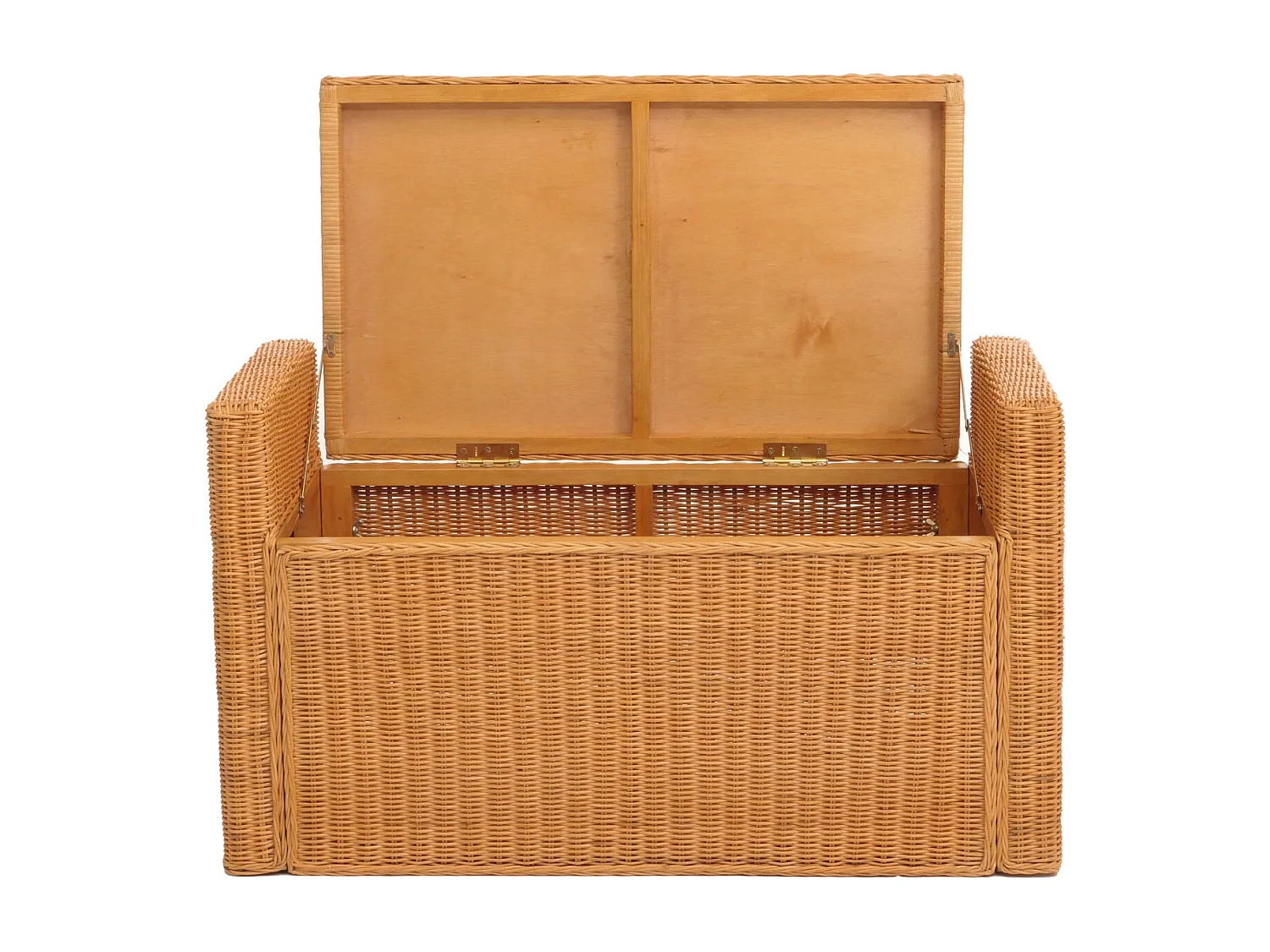 Banc Genua Rattan Compartiment de rangement,  couleur miel