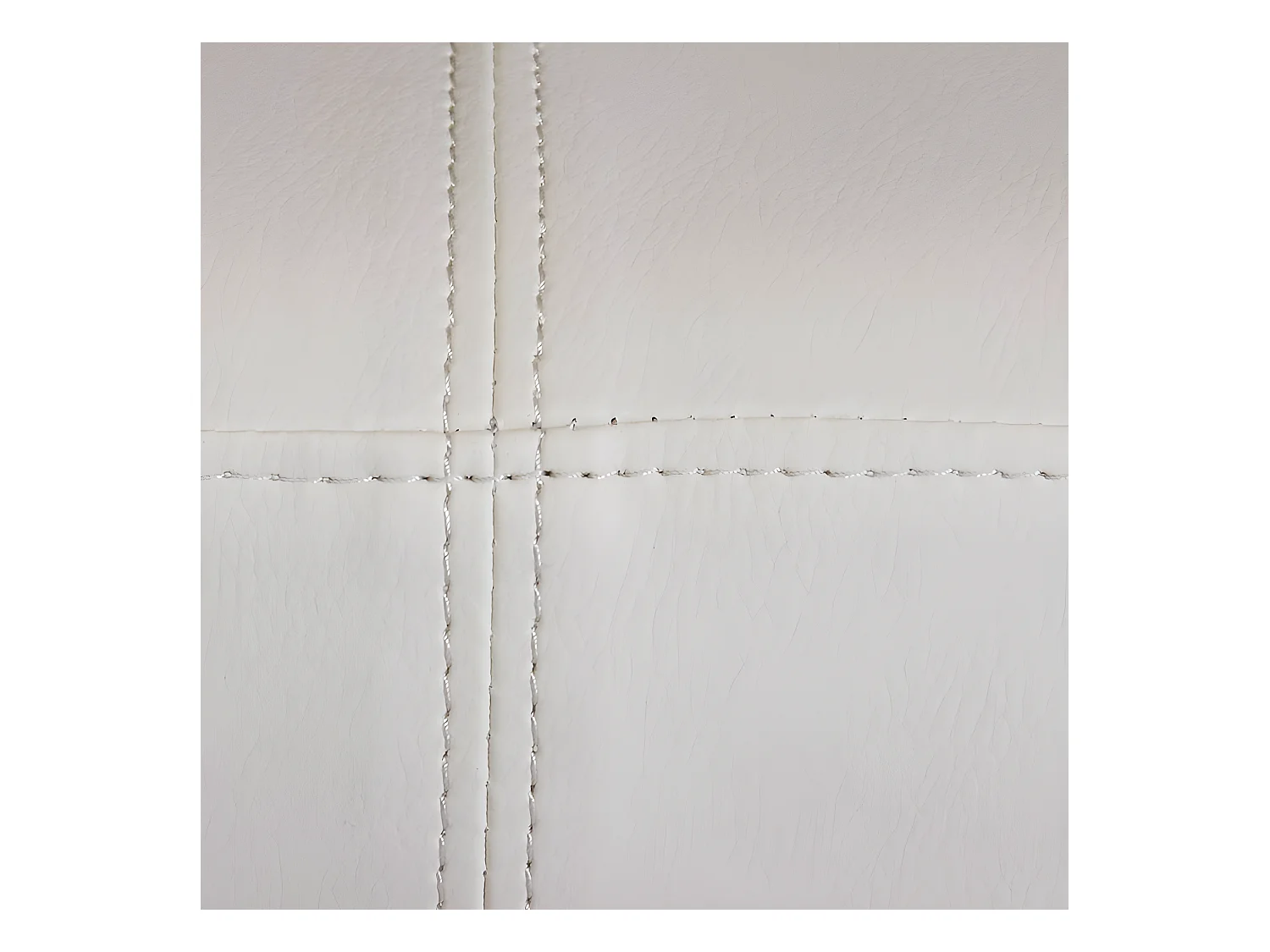 Bank M37 kunstleer,  120x43x49 cm crème, lichtgekleurde poten